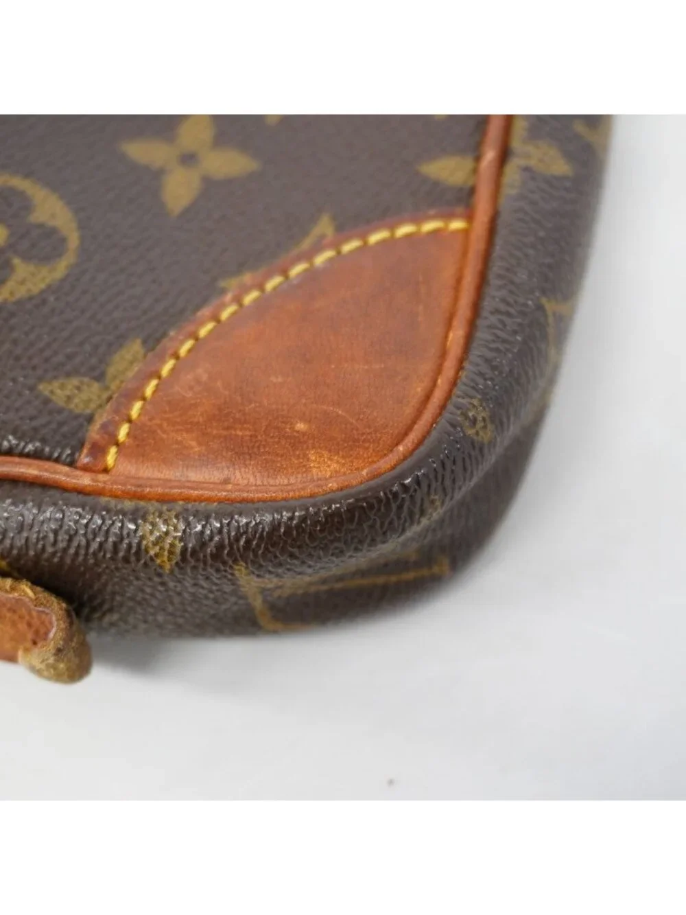 Louis Vuitton Clutch Monogram Marly Dragonne PM Brown